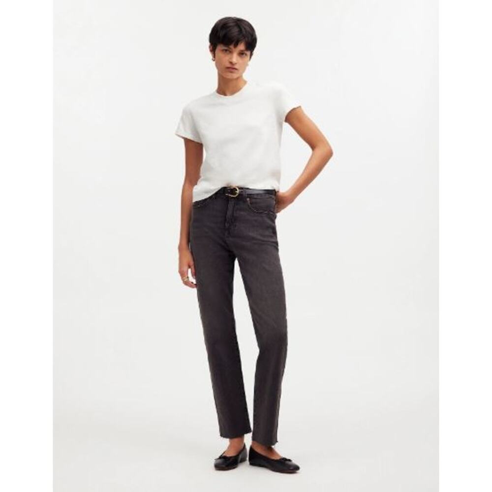 Madewell Premium Standard 01. The Shrunken Tee NQ456 Eyelet White Size XXS NWT - Picture 3 of 6
